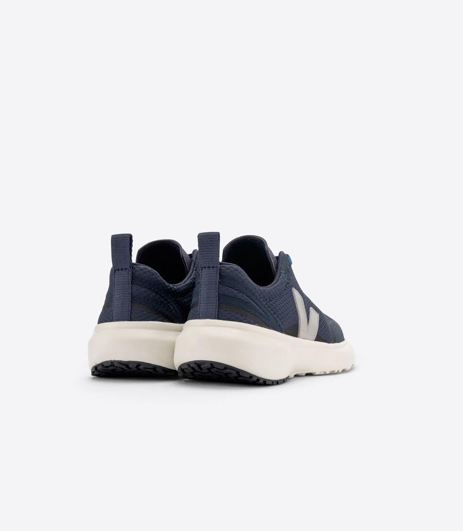 Veja Canary Elastic Laces Alveomesh Nautico Oxford Kids Vegan Grau | XZABH45748