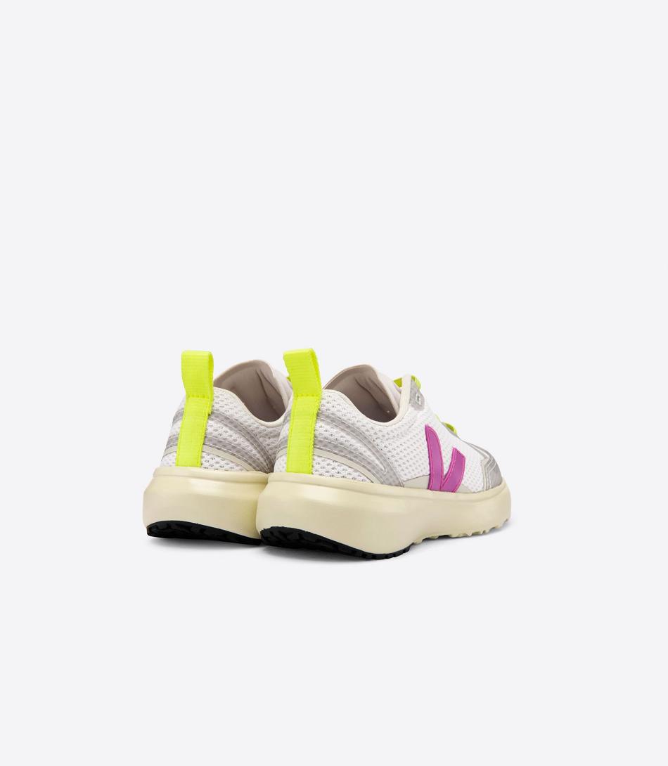 Veja Canary Elastic Laces Ultraviolet Kids Outlet Weiß | ZAZDE95397