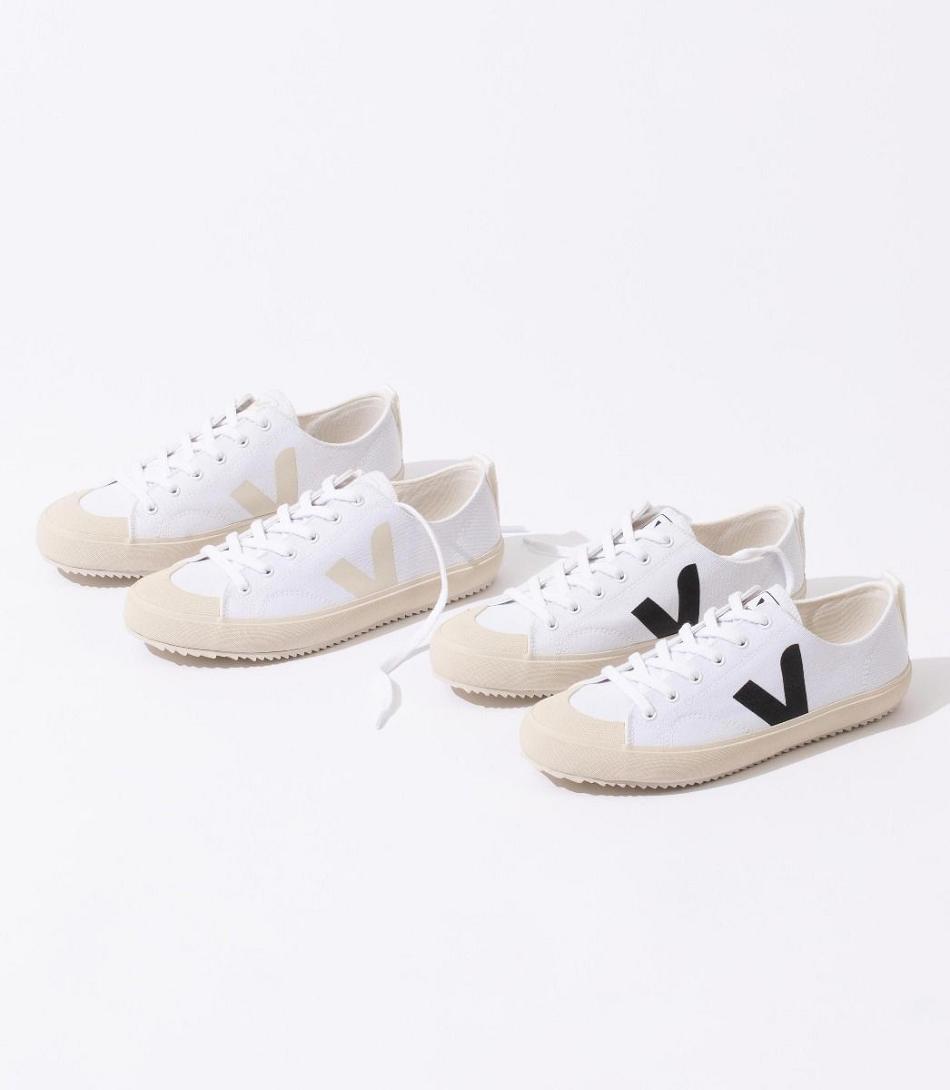 Veja Canvas Nova Damen Weiß Schwarz | ZAIIZ81043