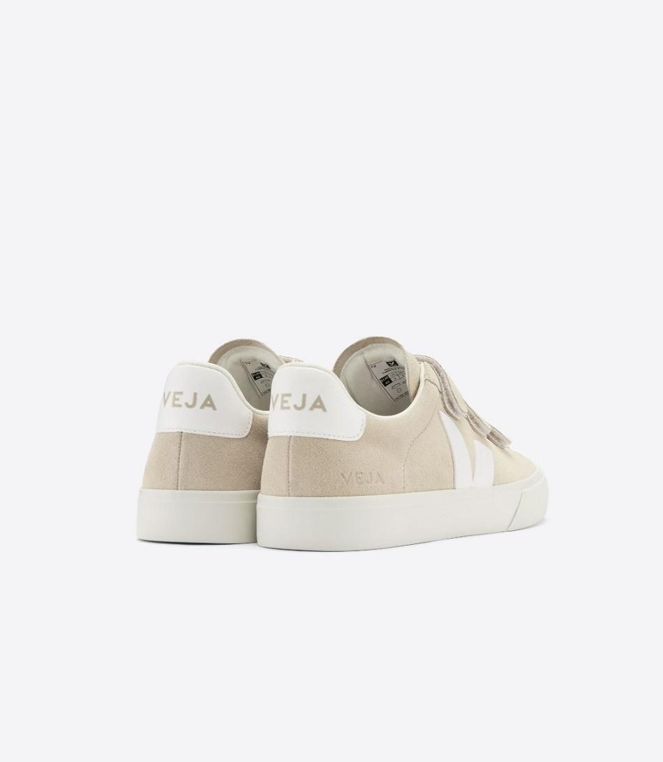 Veja Chromefree Leder Almond Recife Damen Weiß | LZATR90751