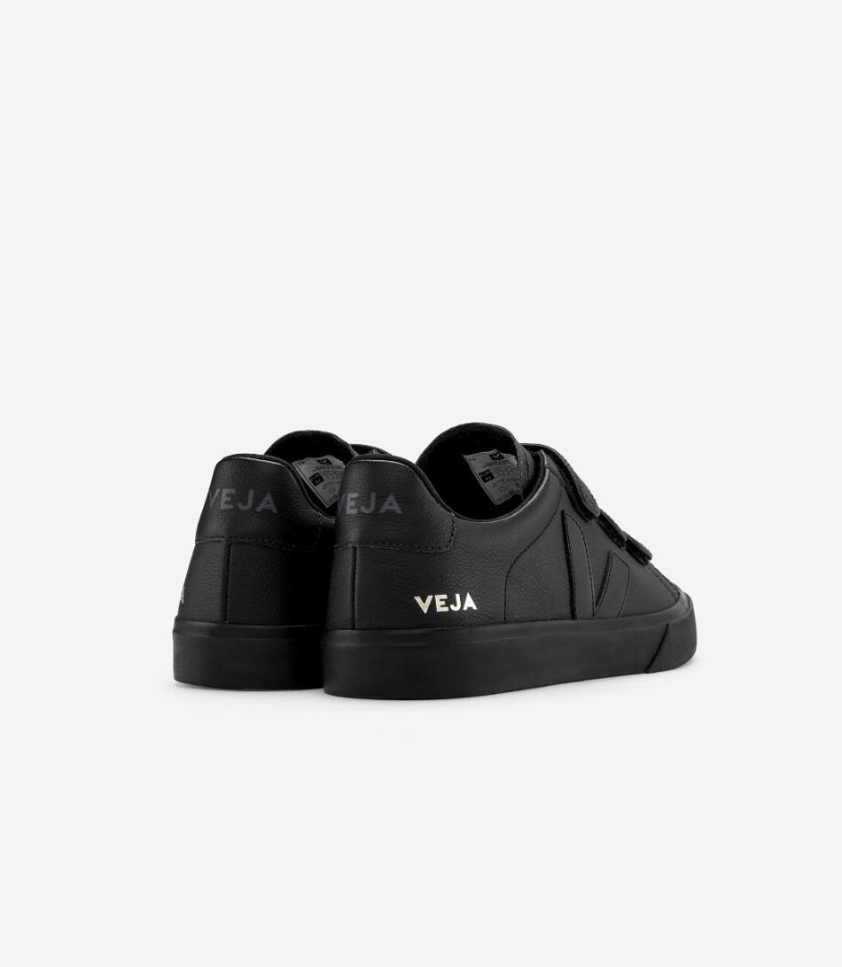 Veja Chromefree Leder Full Recife Damen Schwarz | MZAFT46622