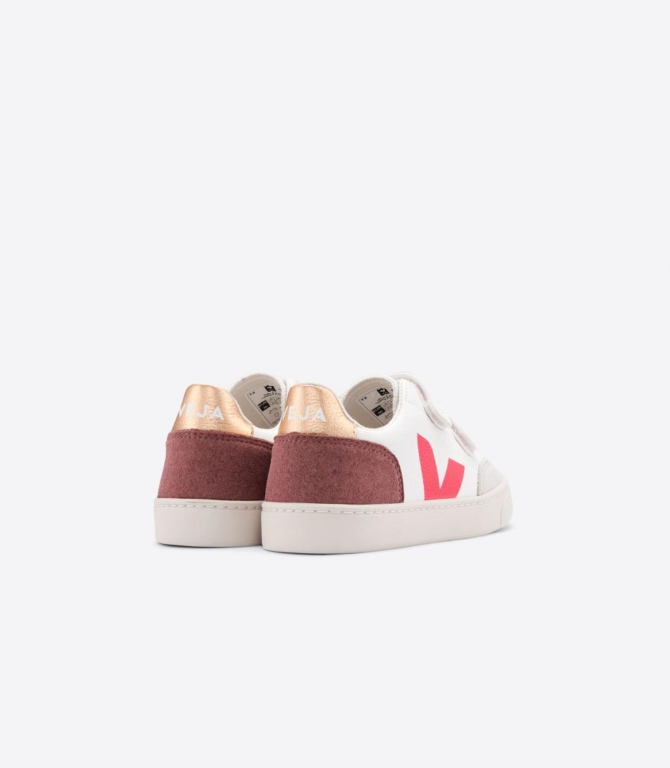 Veja Chromefree Leder Multico Dried Petal V-12 Kinder Weiß | LZATR42371