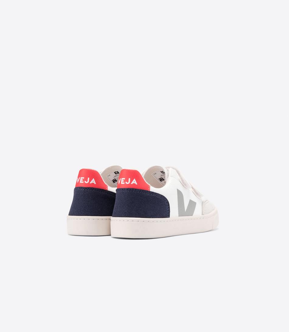 Veja Chromefree Leder Multico Nautico V-12 Kinder Weiß | ZAZDE55738