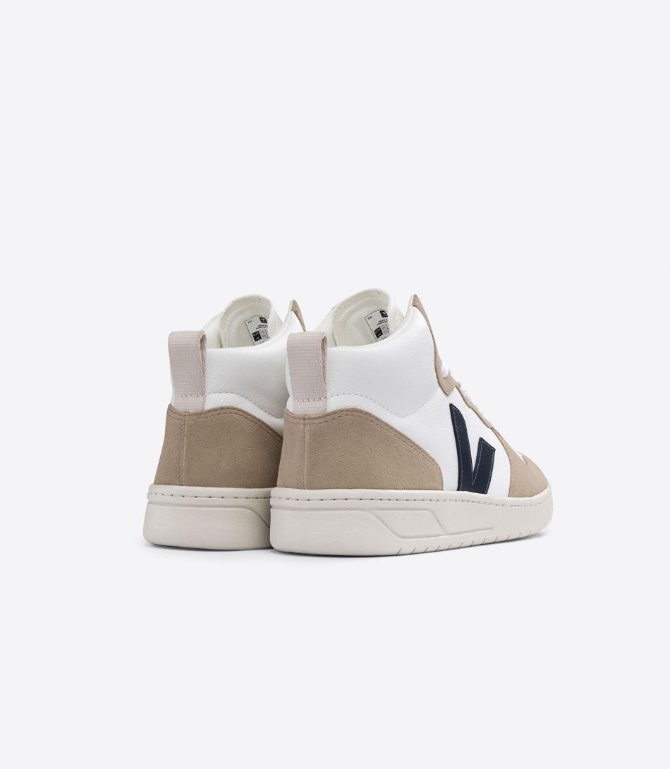 Veja Chromefree Leder Nautico Sahara V-15 Damen Weiß | ZAXBR49068