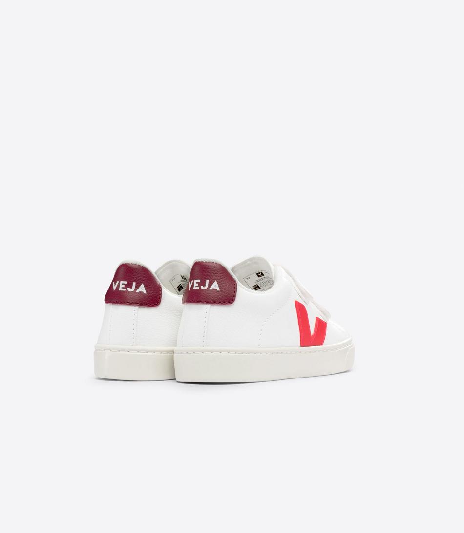 Veja Chromefree Leder Rose Fluo Marsala Esplar Kinder Weiß Rosa | LZASX65035