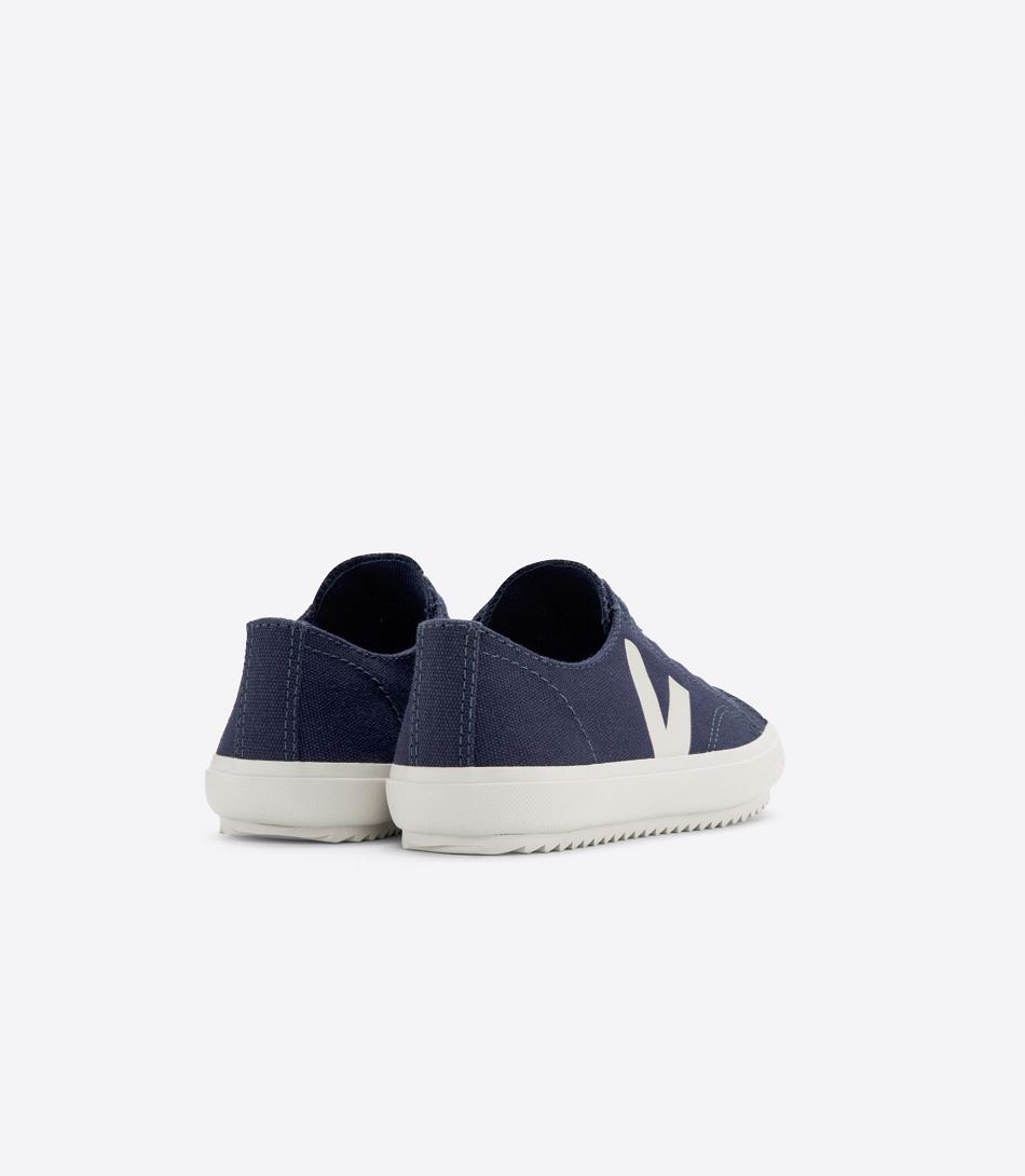 Veja Elastic Laces Canvas Marine Pierre Flip Kinder Blau | ZACVG10279