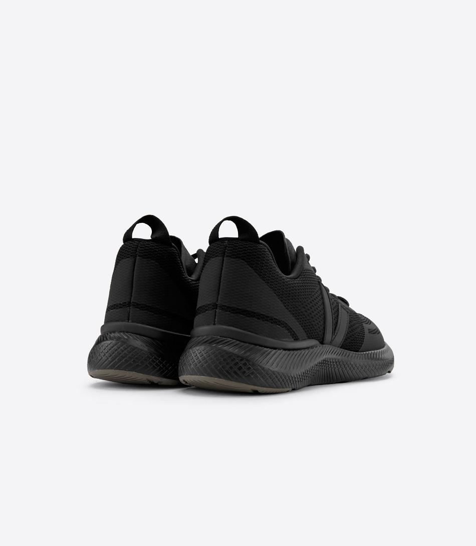 Veja Engineered-mesh Full Kaki Impala Damen Schwarz | YZAVQ63723