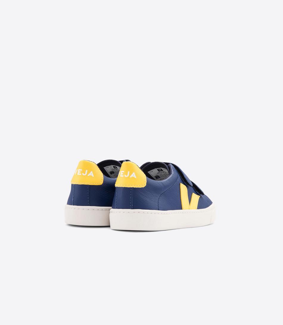 Veja Esplar Chromefree Leder Cobalt Tonic Kids Outlet Tiefesblau | MZAHR62614