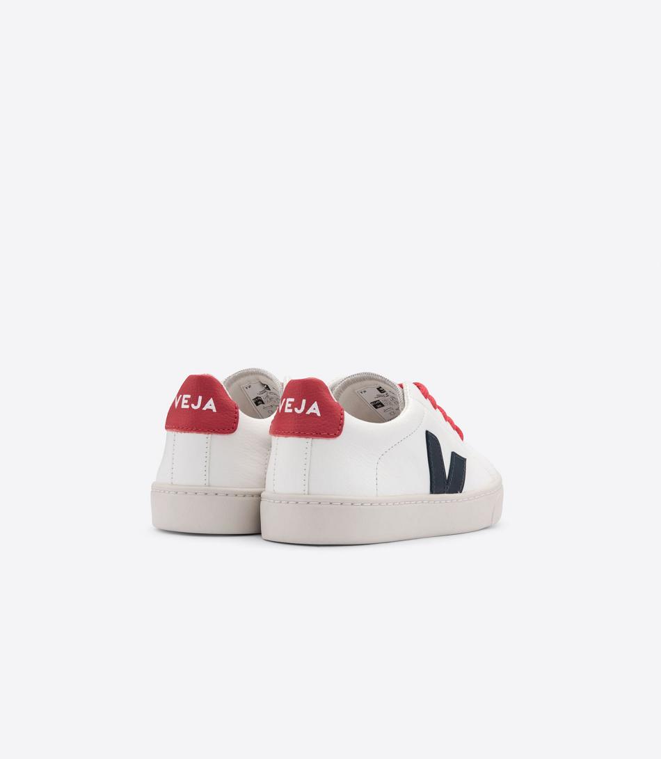 Veja Laces Chromefree Leder Nautico Pekin Esplar Kinder Weiß | ZAIIZ94576