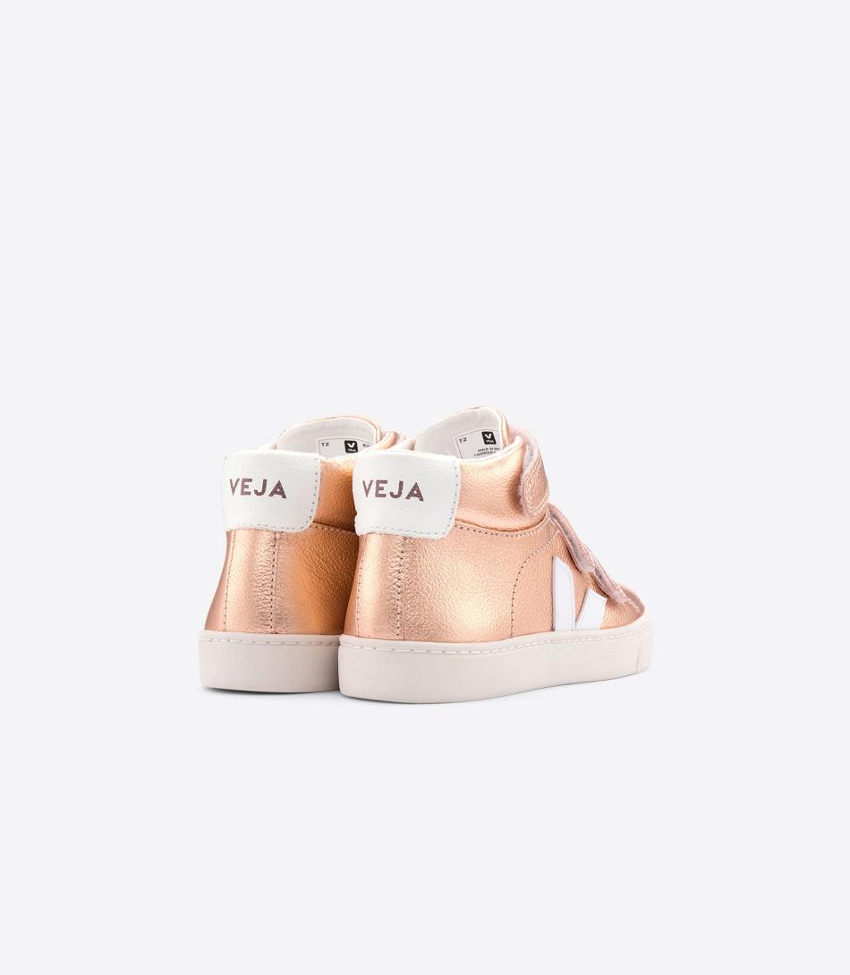 Veja Mid Chromefree Leder Venus Esplar Kinder Weiß | DZAKV75048