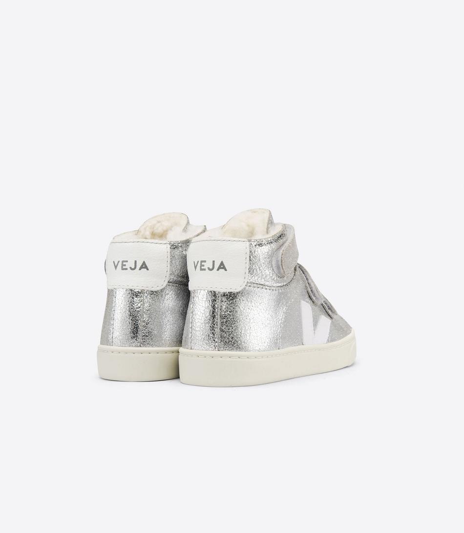 Veja Mid Fured Esplar Kinder Silber Weiß | ZAZDE72876