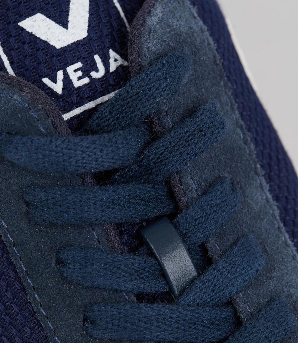 Veja Organic Baumwoll Nautico Schnürsenkel Damen Indigo | ZAIIZ74913