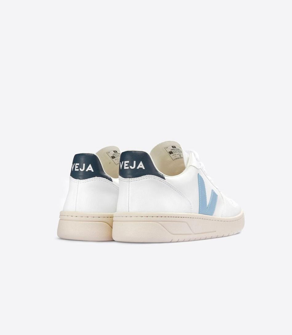 Veja V-10 Cwl Steel Nautico Adults Vegan Weiß Grau | ZAICD94568