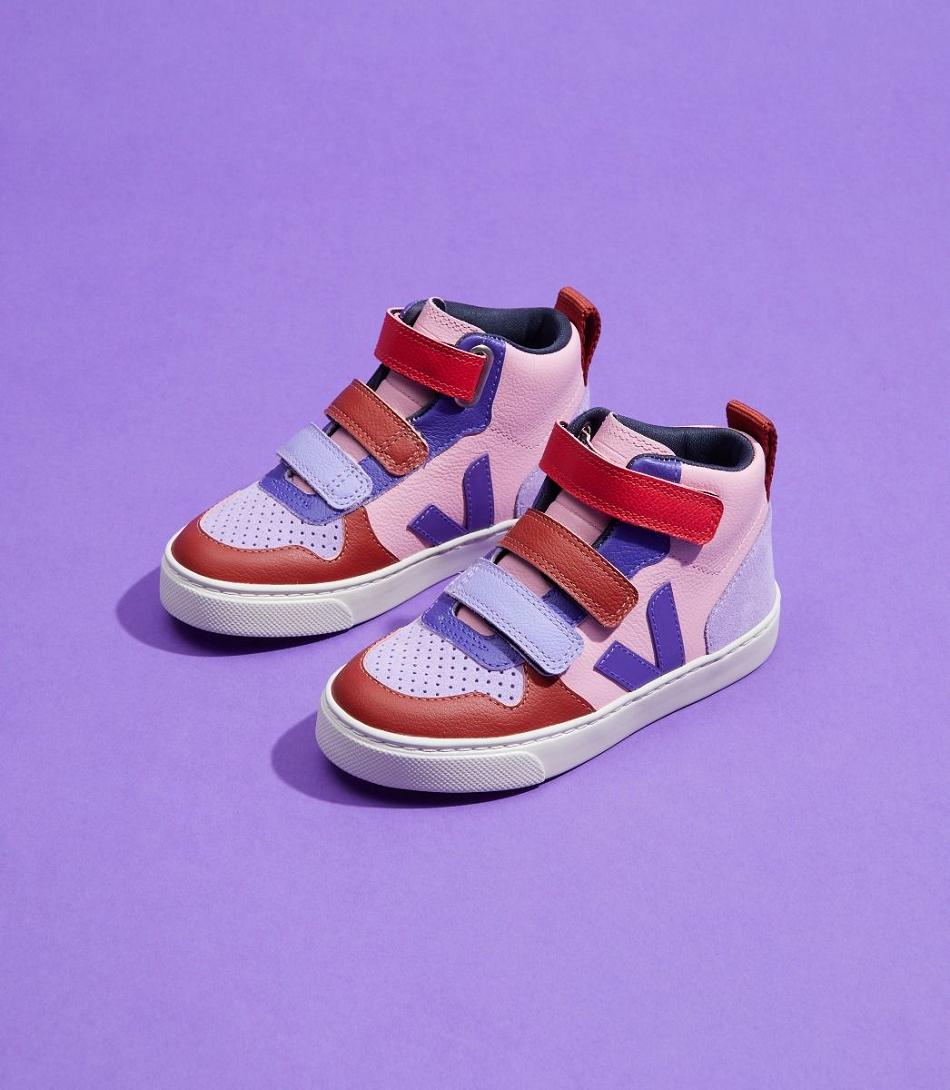 Veja V-10 Mid Chromefree Make My Lemonade Guimauve Kids Outlet Rosa | MZAFT19761