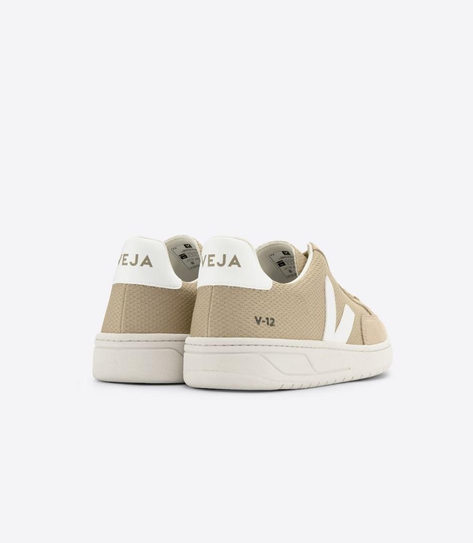 Veja V-12 Vegan Alveomesh Dune Adults Vegan Weiß | ZANZX47670