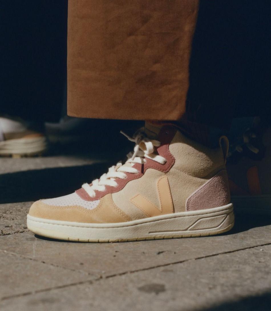 Veja Wildleder Multico Peach V-15 Damen Koralle | EZAHC11310