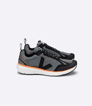 Veja Alveomesh Concrete Neon Condor 2 Damen Schwarz Orange | LZATR42616