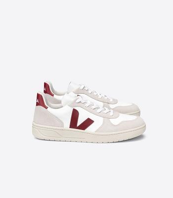 Veja B-mesh Natural Marsala V-10 Damen Weiß Beige | LZASX77580