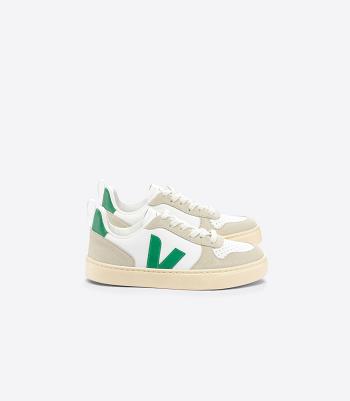 Veja Chromefree Leder Emeraude Almond V-10 Kinder Weiß | ZAQAV75377