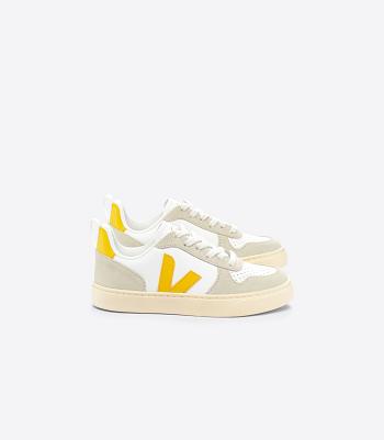 Veja Chromefree Leder Ouro Almond V-10 Kinder Weiß | PZAER95728