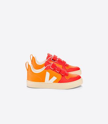 Veja Chromefree Leder Tao Orange V-10 Kinder Orange | XZAGW19855