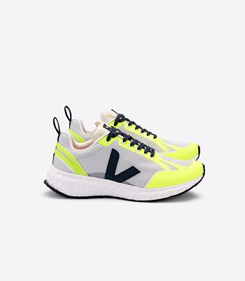 Veja Condor Mesh Light Jaune Fluo Adults Outlet Hellgrau | DZAKV19292