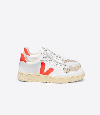 Veja Cwl Fluo V-10 Herren Weiß Orange | EZAHC70543