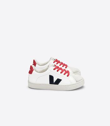 Veja Laces Chromefree Leder Nautico Pekin Esplar Kinder Weiß | ZAIIZ94576