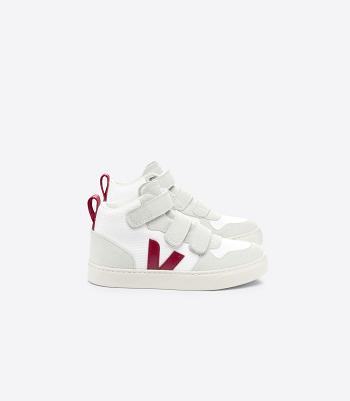 Veja Mid B-mesh Marsala V-10 Kinder Weiß | ZZANQ56806