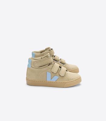 Veja Mid Wildleder Dune Steel Esplar Kinder Grau | FZAUI65778