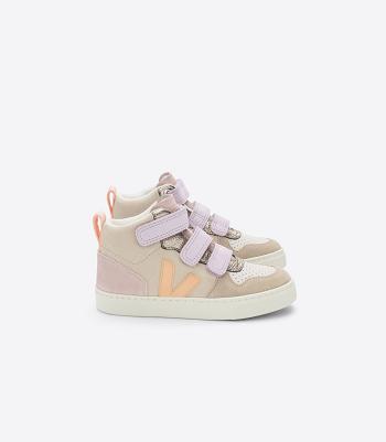 Veja Mid Wildleder Multico Almond Peach V-10 Kinder Koralle | DZAKV28125