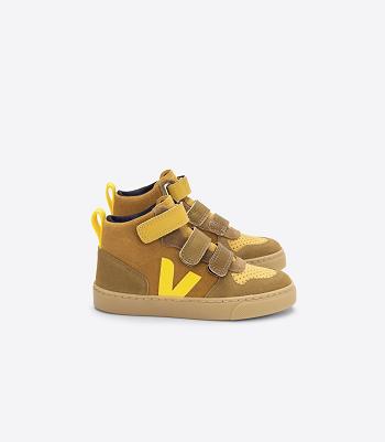 Veja Mid Wildleder Multico Camel Tonic V-10 Kinder Braun | ZAQCS95088