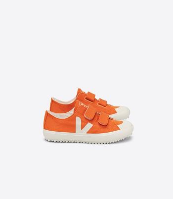 Veja Ollie Canvas Pumpkin Pierre Kids Vegan Orange | ZAJZR89819