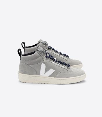 Veja Roraima Wildleder Oxford Adults Outlet Grau Weiß | ZAQAV30439