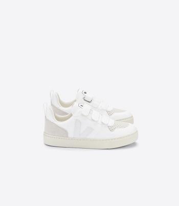 Veja V-10 Cwl Natural Kids Vegan Weiß Beige | YZAVQ65519