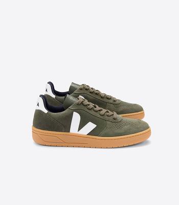 Veja V-10 Wildleder Mud Gum Sole Adults Outlet Weiß | ZAQCS30220