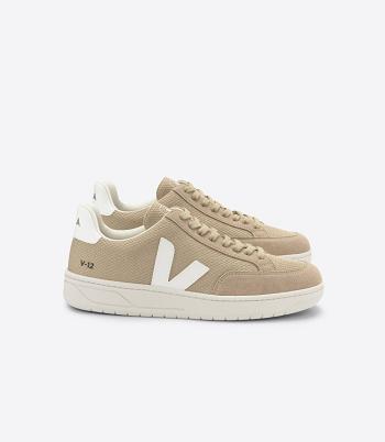 Veja V-12 Vegan Alveomesh Dune Adults Vegan Weiß | ZANZX47670