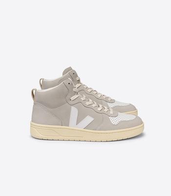 Veja V-15 Nubuk Natural Adults Outlet Beige Weiß | FZAUI99508