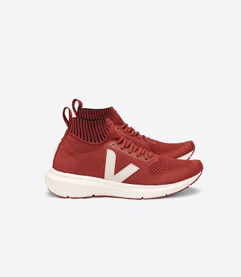 Veja V-knit Rick Owens Mid Rust Adults Outlet Rot | GZAUC43550